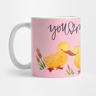 Cute Yellow Little Ducklings Mug